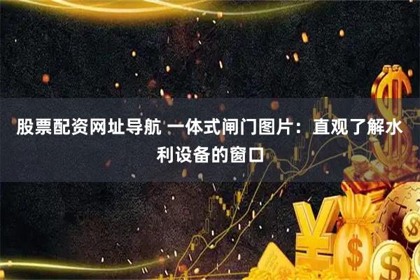 股票配资网址导航 一体式闸门图片:直观了解水利设备的窗口