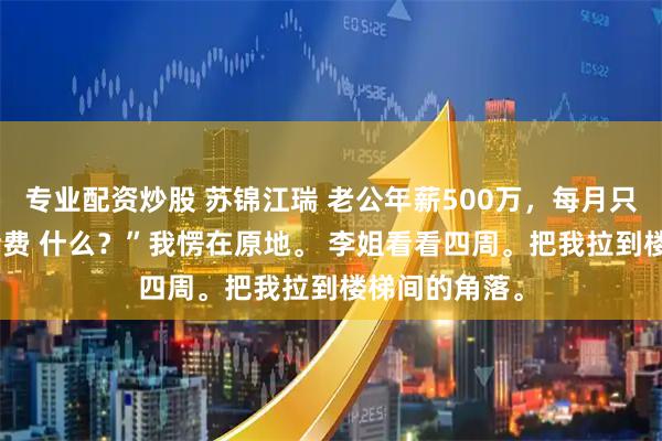 专业配资炒股 苏锦江瑞 老公年薪500万，每月只给我500生活费 什么？”我愣在原地。 李姐看看四周。把我拉到楼梯间的角落。